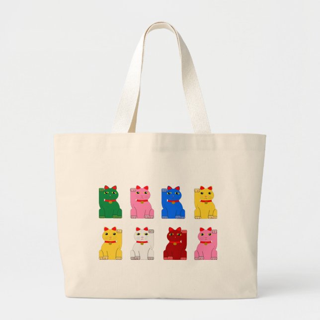 Grand Tote Bag maneki neko (Front)