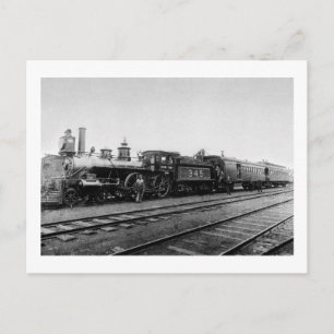 Grand Trunk Locomotive 345 - Vintage Postcard