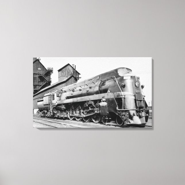 Grand Trunk Western Engine 6405 at Chicago Canvas Print (Front)