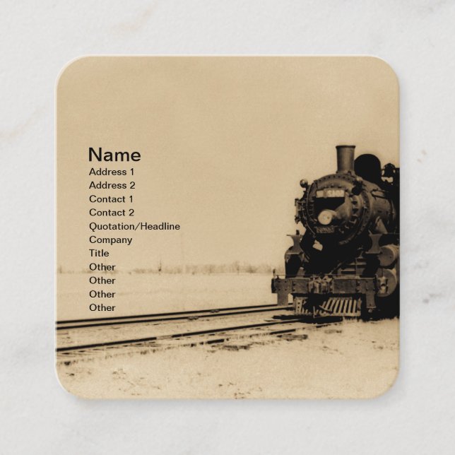 Grand Trunk Western Engine No. 5042 Business Card (Front)