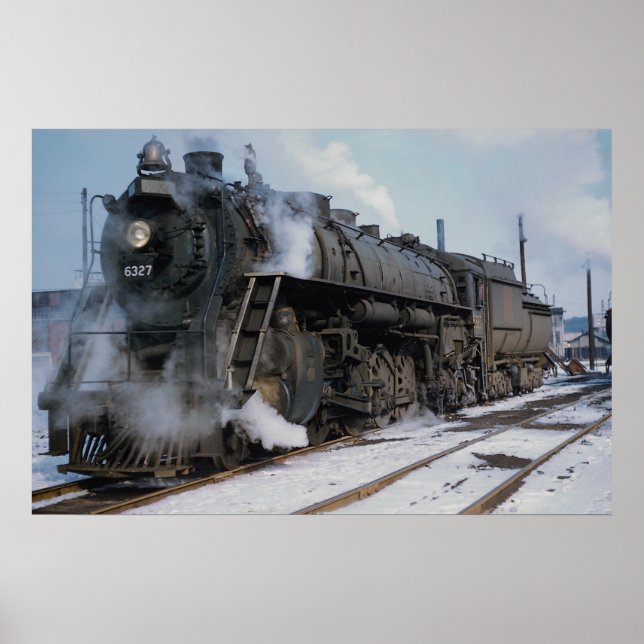 Grand Trunk Western Railroad, 2-8-4, No. 6327, nea Poster (Front)