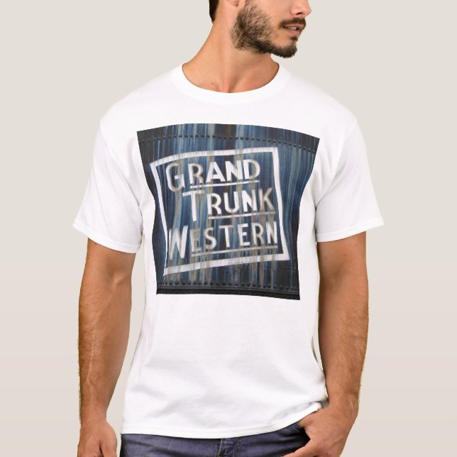 Grand Trunk Western Railroad Locomotive Engine T-Shirt (Front)
