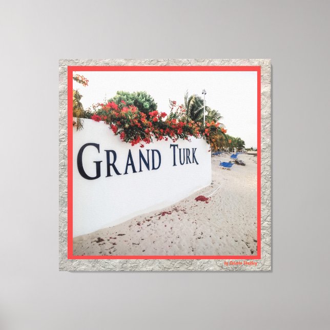 Grand Turk Beach Scene  Canvas Print (Front)