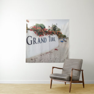 Grand Turk Beach Scene Tapestry