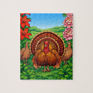 Grand Turkey’s Flower Field Jigsaw Puzzle