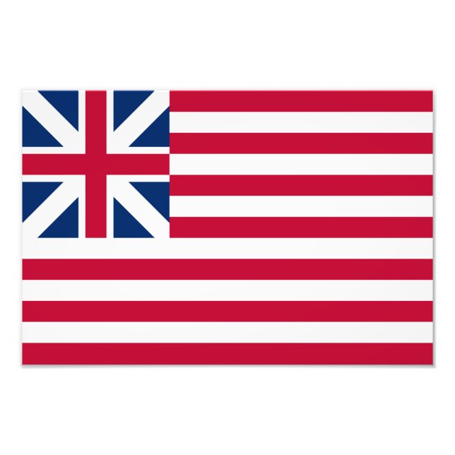Grand Union, 1st USA Flag of Colonies Photo Print (Front)