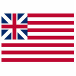 Grand Union, 1st USA Flag of Colonies Standing Photo Sculpture<br><div class="desc">The "Grand Union Flag" is considered to be the first national flag of the United States of America. Like the current U.S. flag,  the Grand Union Flag has 13 alternating red and white stripes,  representative of the Thirteen Colonies.</div>