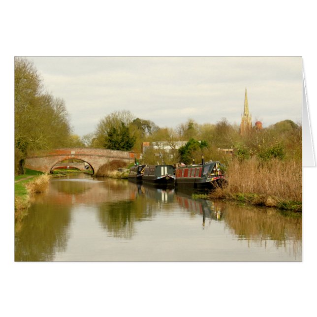 Grand Union Canal Narrowboat Scene at Braunston. (Front Horizontal)