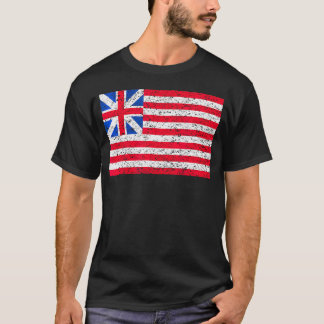 Grand Union Flag America Patriotic Distressed T-Shirt