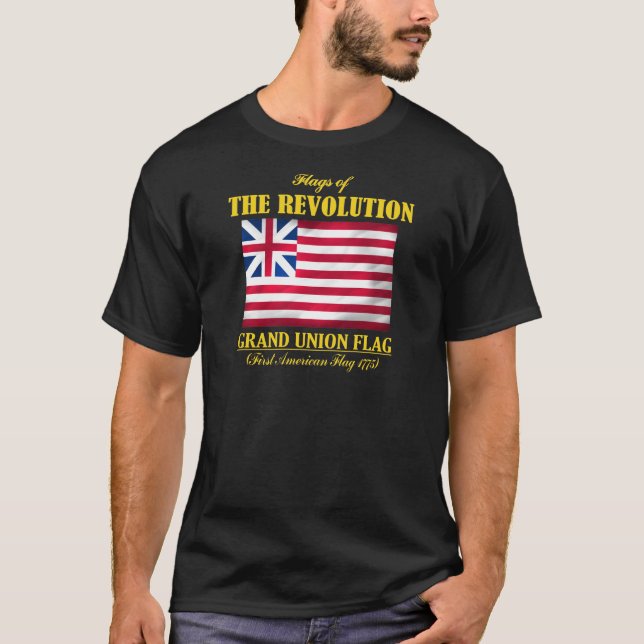 Grand Union Flag (First American Flag) T-Shirt (Front)