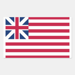 Grand Union USA first flag America symbol patrioti Rectangular Sticker