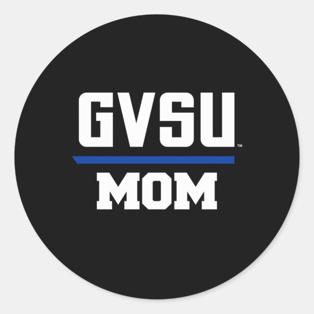 Grand Valley Gvsu Lakers Mum Classic Round Sticker (Front)