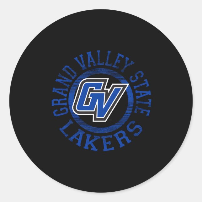 Grand Valley State Lakers Showtime Classic Round Sticker (Front)