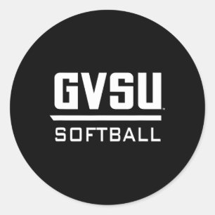 Grand Valley State University Gvsu Softll Apparel Classic Round Sticker