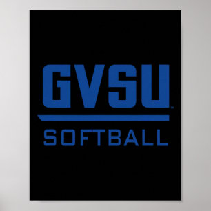 Grand Valley State University Gvsu Softll Apparel  Poster