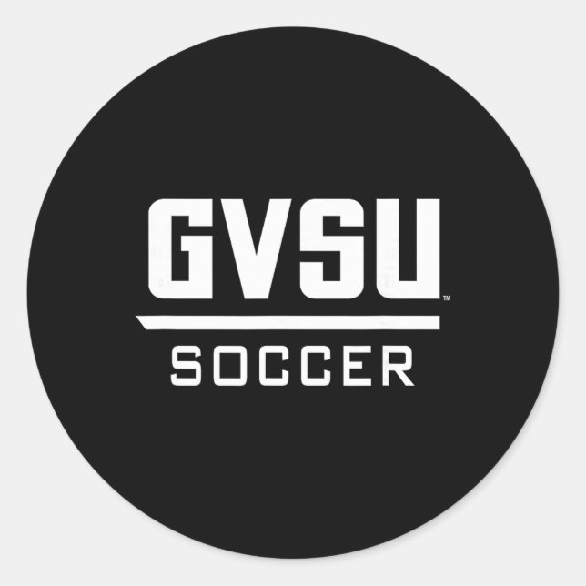 Grand Valley State University Lakers Soccer Ncaa G Classic Round Sticker (Front)