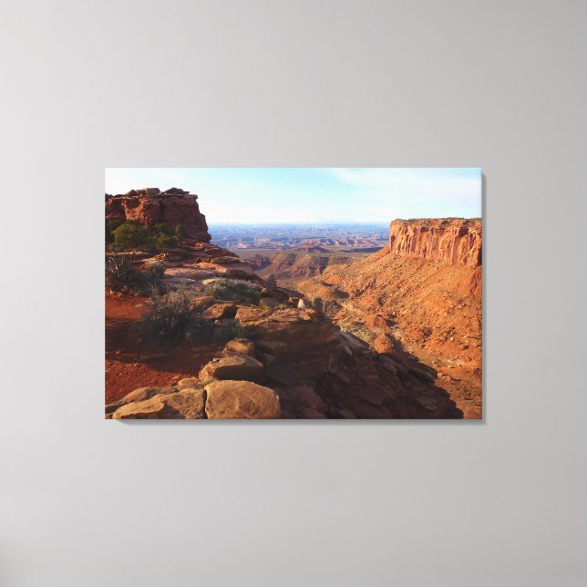 Grand View Point at Canyonlands National Park Canvas Print (Front)