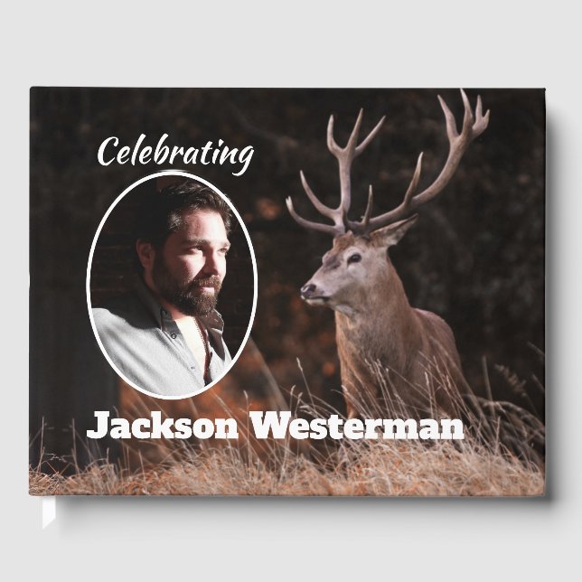 Grand White Tail Buck Memorial   Guest Book (Front)