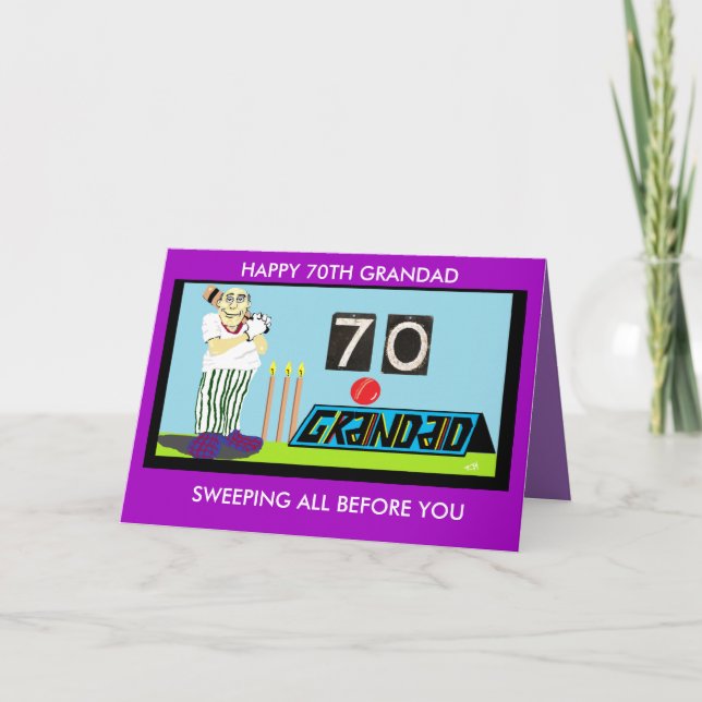 GRANDAD 70TH BIRTHDAY CARD (Front)