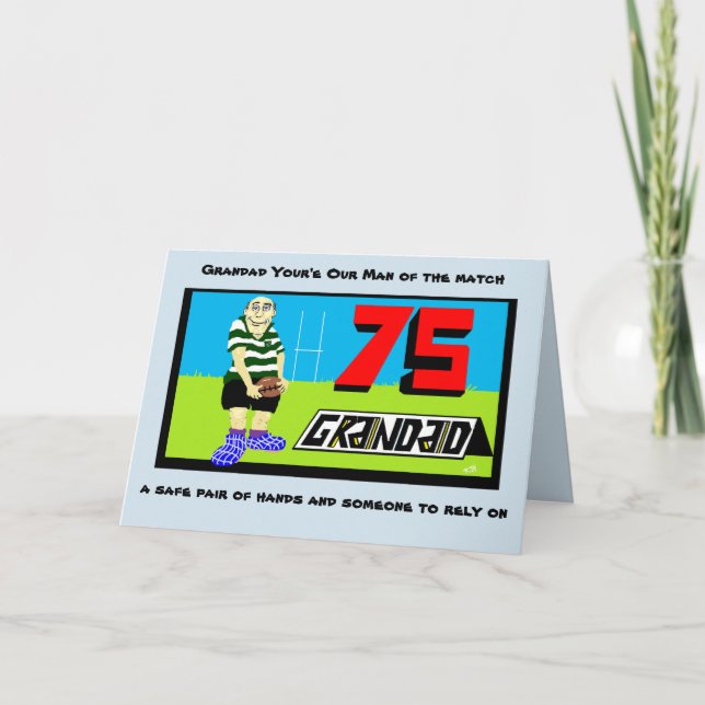 Grandad 75th Birthday card (Front)