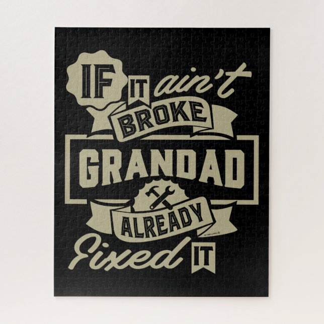 Grandad Already Fixed It Jigsaw Puzzle (Vertical)