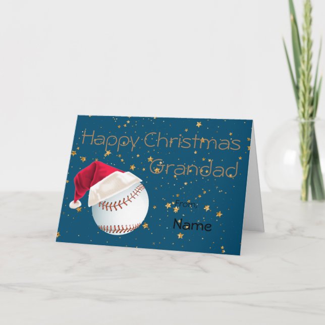 Grandad Baseball Sports Holiday Christmas  (Front)