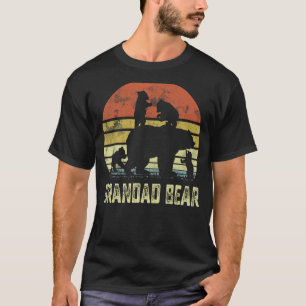 Grandad Bear Matching Family Cub 4 kids Father's D T-Shirt