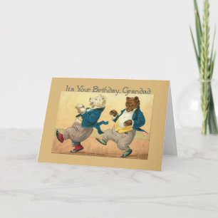 grandad birthday dancing bears card
