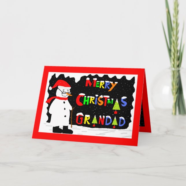 Grandad christmas card (Front)