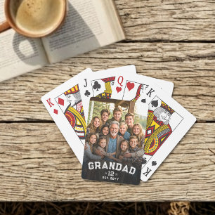 Grandad Est Year Photo Keepsake Total Grands Playing Cards