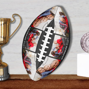 Grandad Established 3 Photo Bold White Typography American Football