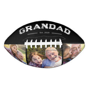 Grandad Established Bold Black 3 Photo American Football