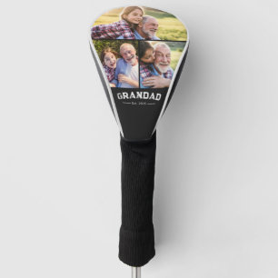 Grandad Established Bold Black 3 Photo Golf Head Cover