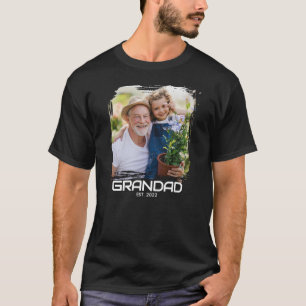 Grandad Established Bold Photo T-Shirt