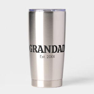 Grandad Established New Grandad Gift Insulated Tumbler