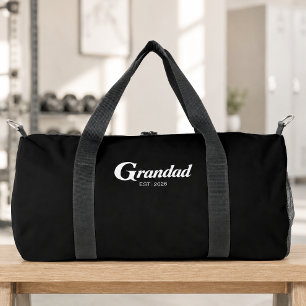 Grandad Established New Grandfather Gift Duffle Bag