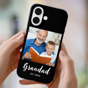 Grandad Established Script Photo Black Case-Mate  iPhone 16 Case