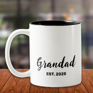 Grandad Established  Two-Tone Coffee Mug
