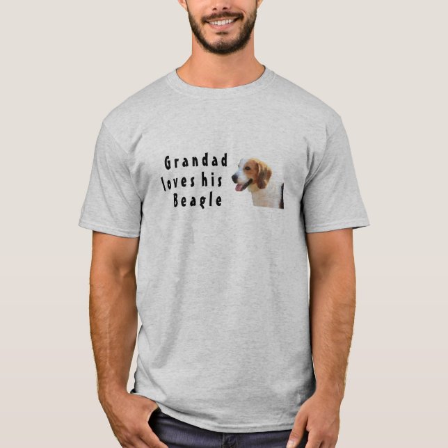 Grandad loves his Beagle T-Shirt (Front)