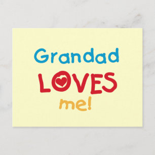 Grandad Loves Me T-shirts and Gifts Postcard
