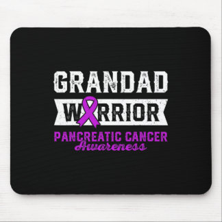 Grandad Of A Warrior Pancreatic Purple Ribbon Supp Mouse Mat