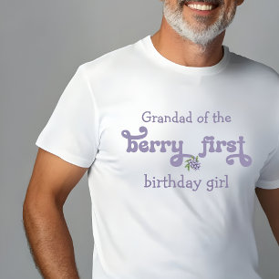 Grandad of the  Berry First Fairy First Birthday T-Shirt