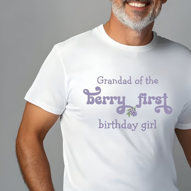 Grandad of the  Berry First Fairy First Birthday T-Shirt (Creator Uploaded)