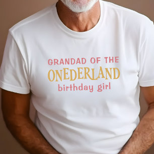 Grandad of the birthday girl Alice in Wonderland T-Shirt