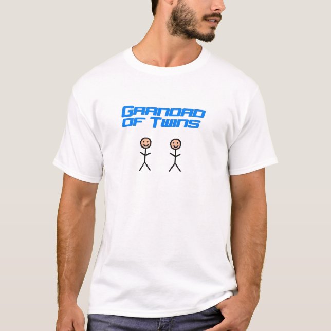 grandad of twins T-Shirt (Front)