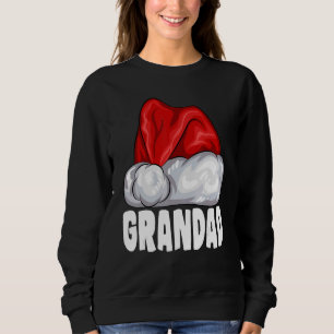 Grandad Santa Hat Christmas Pajama Matching Famil Sweatshirt