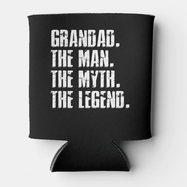 GRANDAD THE MAN THE MYTH THE LEGEND Father's Day Can Cooler (Front)