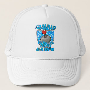 Grandad World's best gamer retro logo Trucker Hat