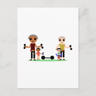 Grandads Can Lift Postcard