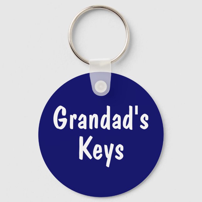 Grandad's Keys Key Ring (Front)